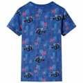 Miniatyrbild 2 av 2: T-shirt för barn grå mörkblå melange 140