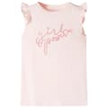 Miniatyrbild 1 av 2: T-shirt med volangärmar för barn mjuk rosa 116