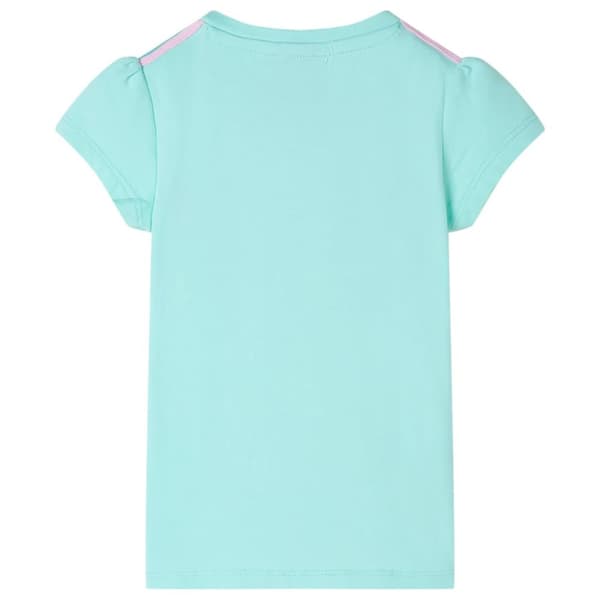 T-shirt för barn ljus mintgrön 140