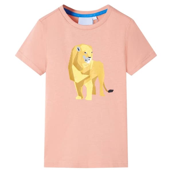 T-shirt för barn ljus orange 104