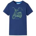 Miniatyrbild 1 av 2: T-shirt för barn mörkblå 140