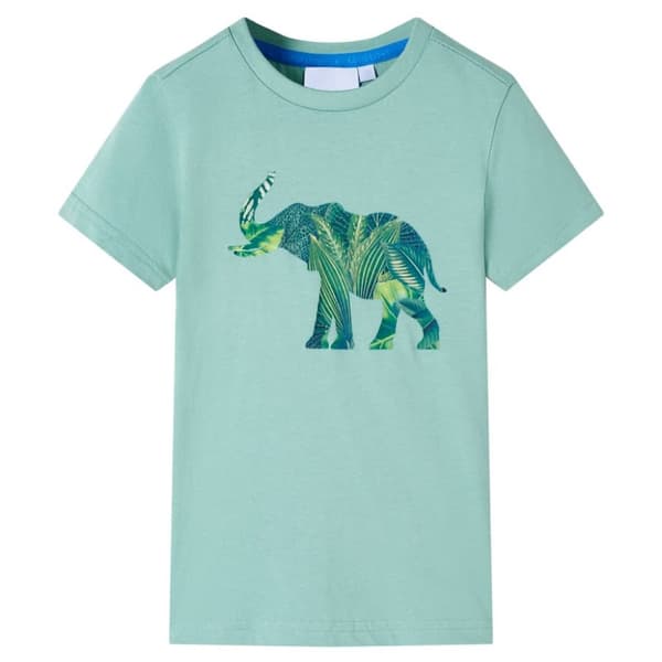 T-shirt för barn ljus khaki 128