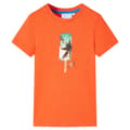 Miniatyrbild 1 av 2: T-shirt för barn mörk orange 92