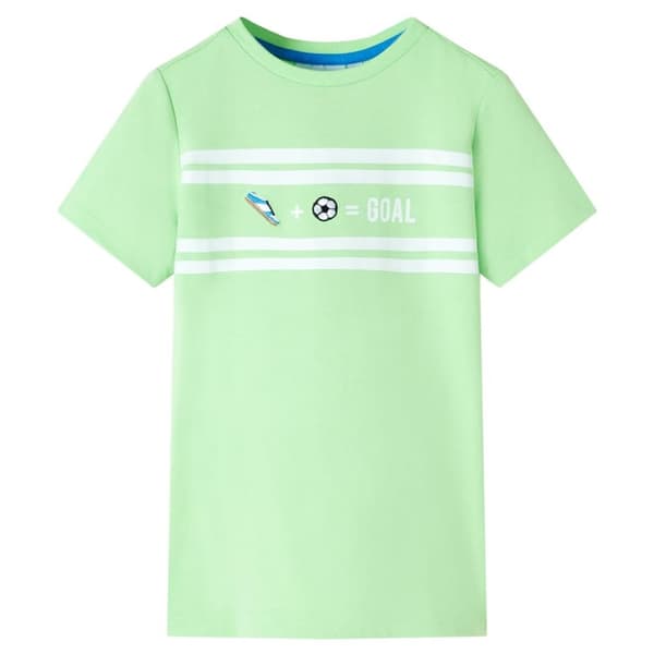 T-shirt för barn neongrön 116