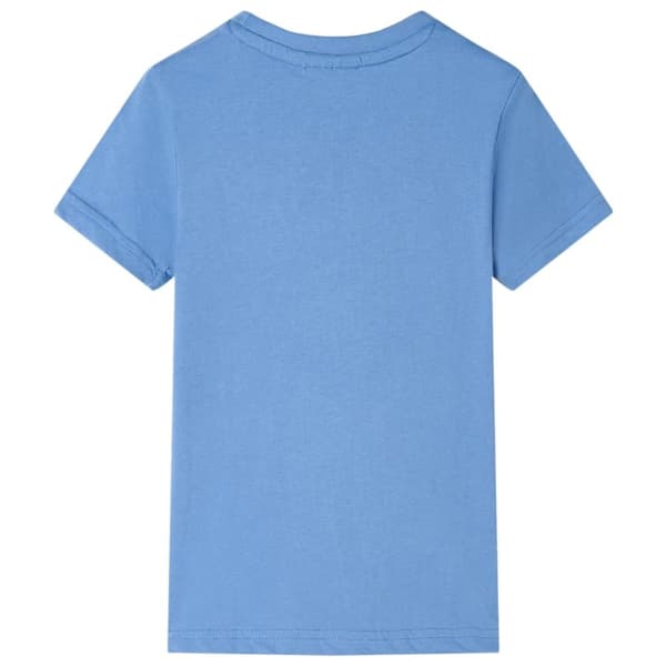 T-shirt för barn medelblå 104