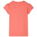 Miniatyrbild 2 av 2: T-shirt med volangärmar för barn korall 140