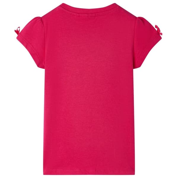 T-shirt för barn stark rosa 140