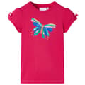 Miniatyrbild 1 av 2: T-shirt för barn stark rosa 140