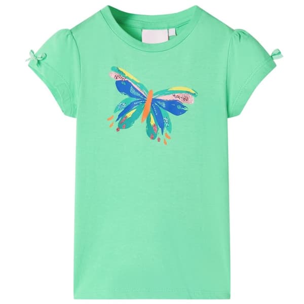 T-shirt för barn ljusgrön 116