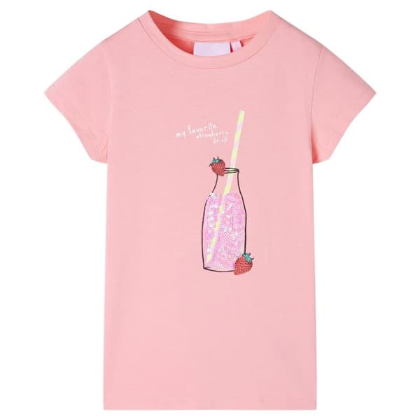 T-shirt för barn rosa 92
