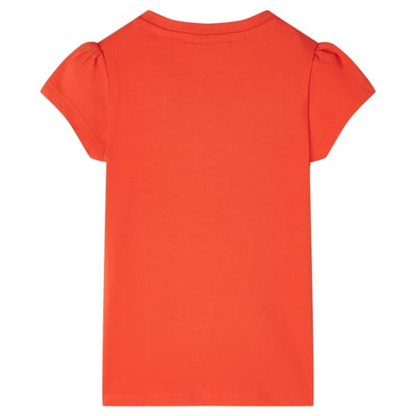T-shirt för barn mörk orange 140