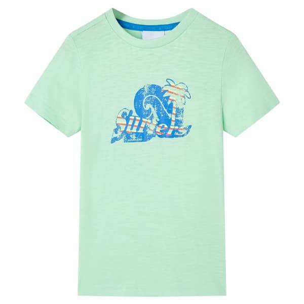 T-shirt för barn ljusgrön 116