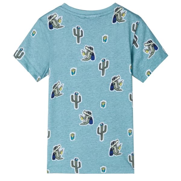 T-shirt för barn grönmelerad 92