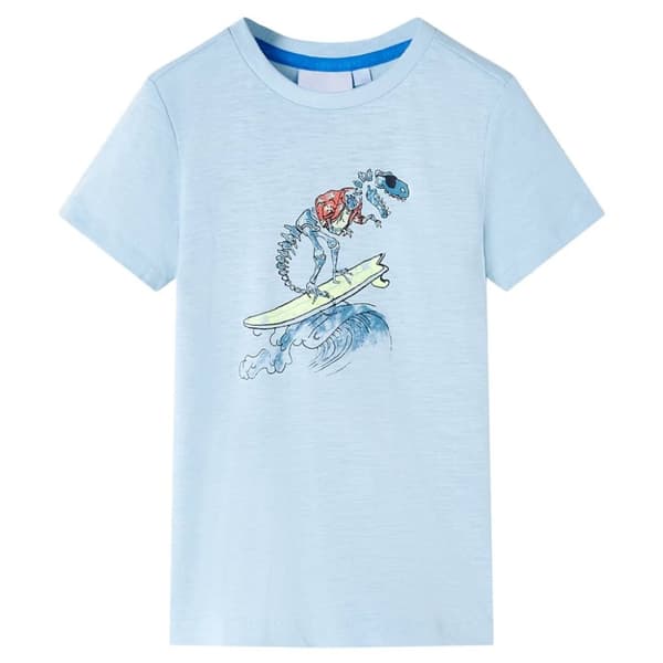 T-shirt för barn ljusblå 116