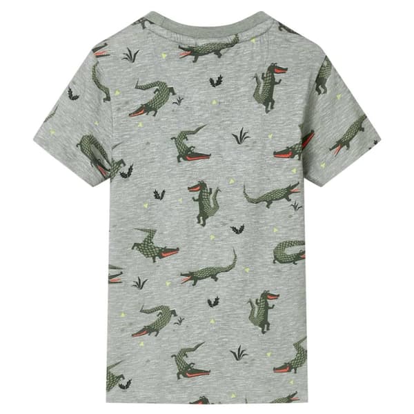 T-shirt för barn khaki melange 104