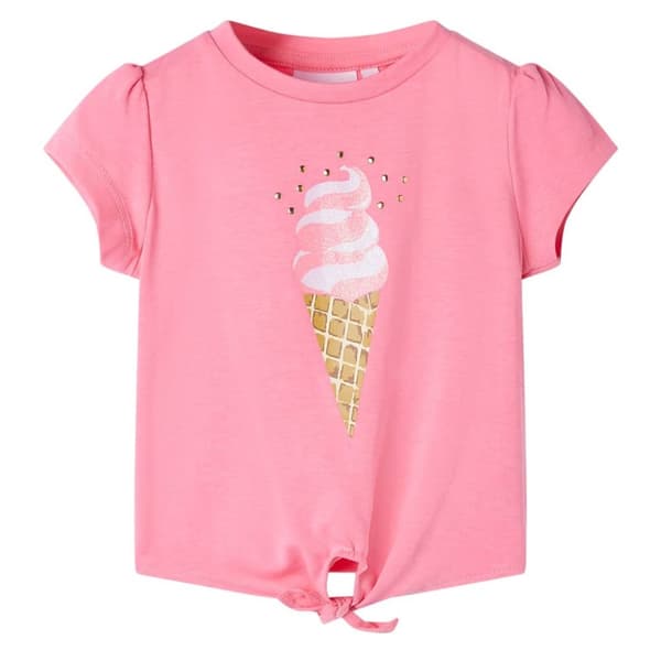 T-shirt för barn klar puderrosa 140