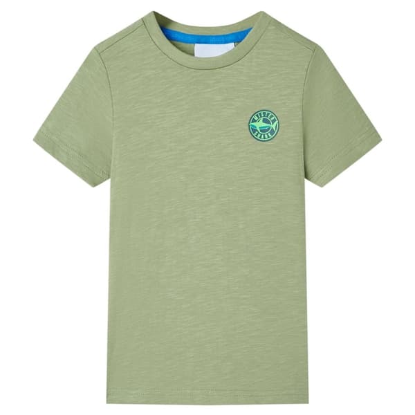 T-shirt för barn ljus khaki 140