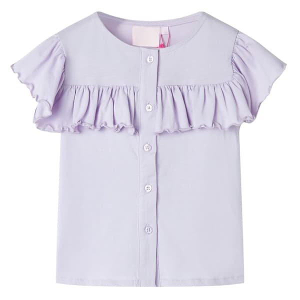 T-shirt för barn lila 104