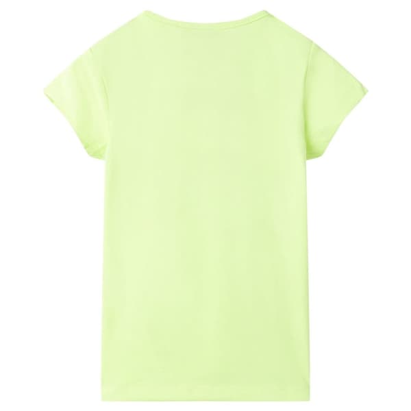 T-shirt för barn fluorgul 140