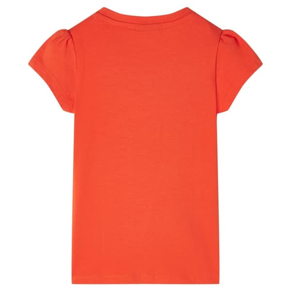 T-shirt för barn mörk orange 116