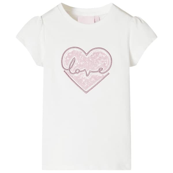 T-shirt för barn ecru 128