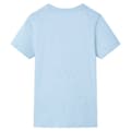 Miniatyrbild 2 av 2: T-shirt för barn mjuk blå melerad 128