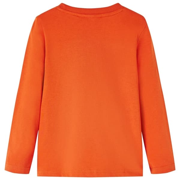 T-shirt med långa ärmar för barn orange 92