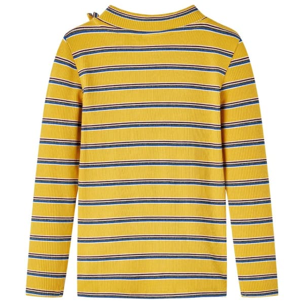 T-shirt med långa ärmar för barn ockra 116