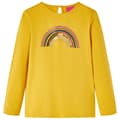 Miniatyrbild 1 av 2: T-shirt med långa ärmar för barn ockra 140