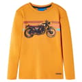 Miniatyrbild 1 av 2: T-shirt med långa ärmar för barn ockra 116