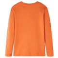 Miniatyrbild 2 av 2: T-shirt med långa ärmar för barn mörk orange 116