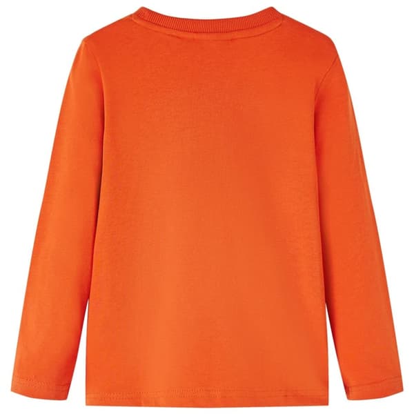 T-shirt med långa ärmar för barn orange 116