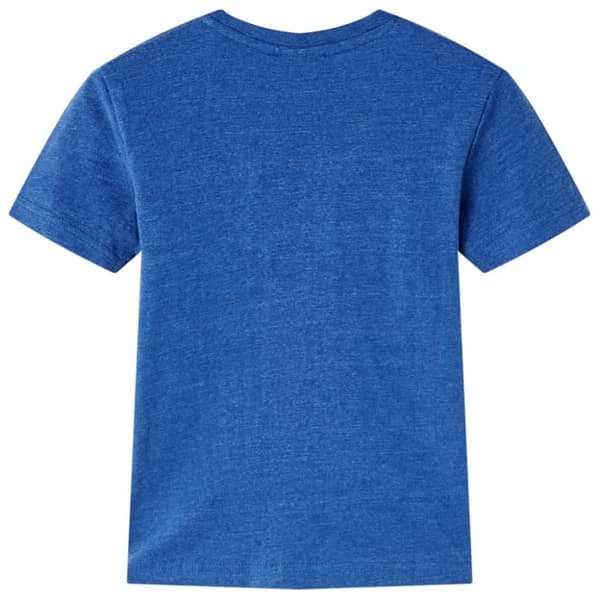 T-shirt för barn mörkblå melange 116