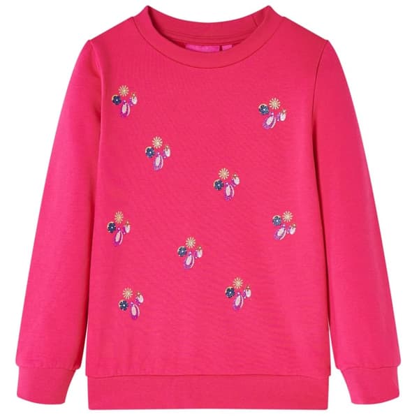 Tröja för barn stark rosa 92