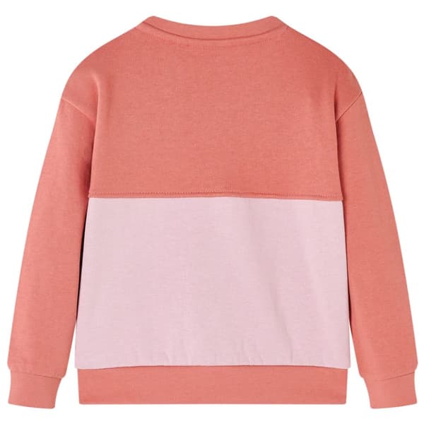 Tröja för barn färgblock rosa 116