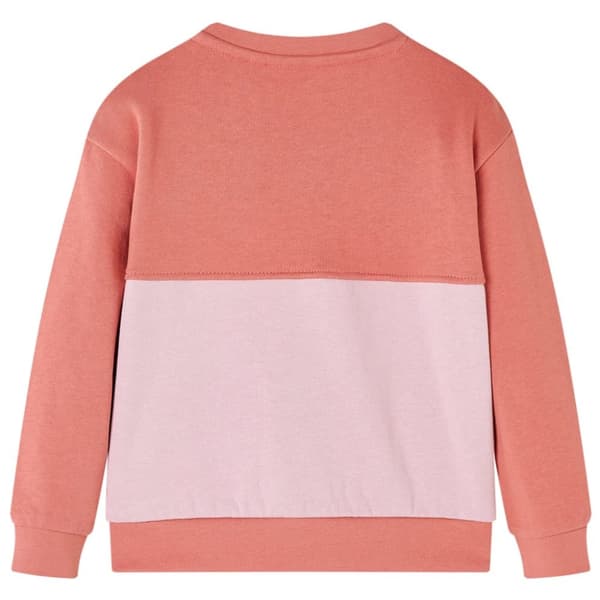 Tröja för barn färgblock rosa 92