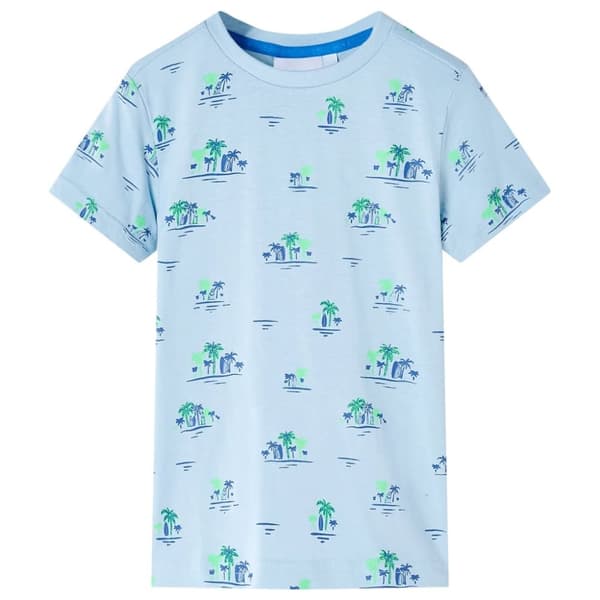 T-shirt för barn ljusblå 116