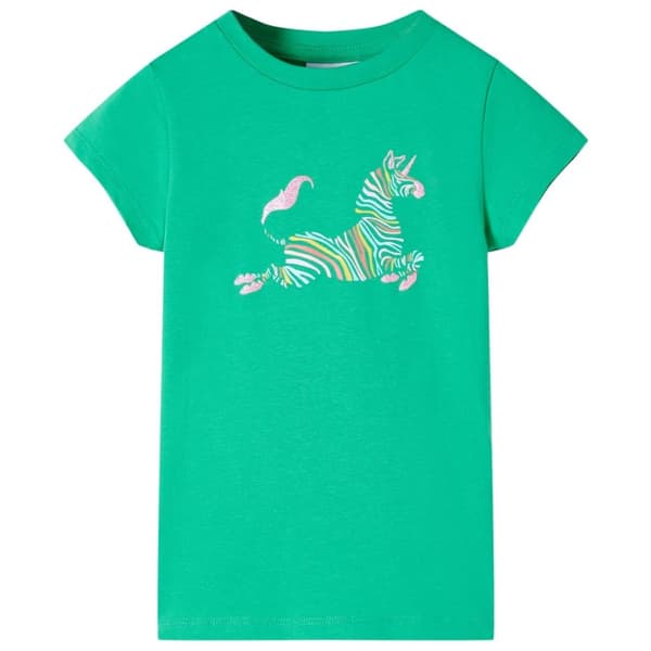 T-shirt för barn grön 128