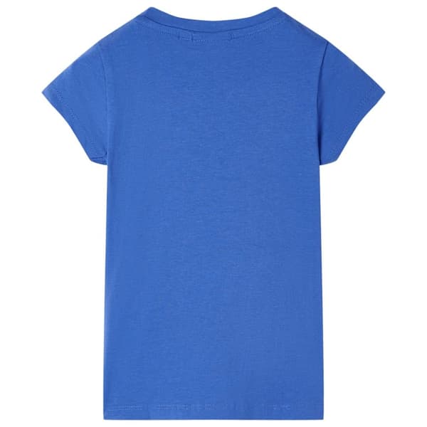 T-shirt för barn koboltblå 104