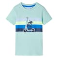 Miniatyrbild 1 av 2: T-shirt för barn ljus mintgrön 116