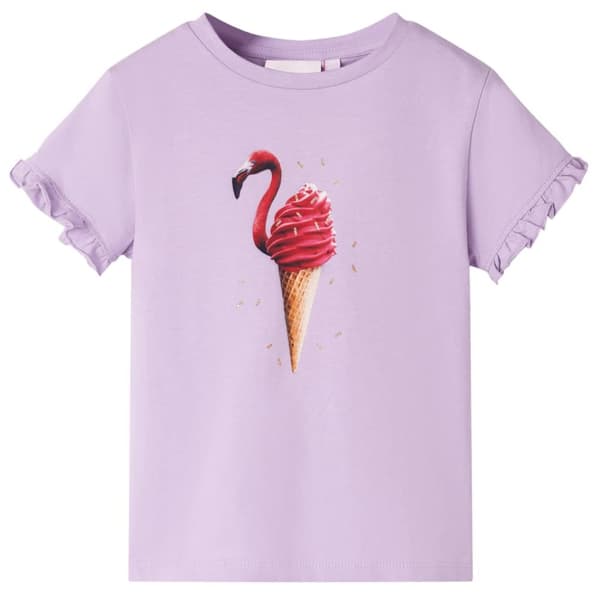 T-shirt för barn lila 116