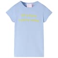 Miniatyrbild 1 av 2: T-shirt för barn ljusblå 140