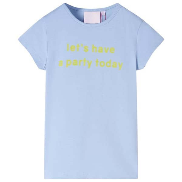 T-shirt för barn ljusblå 140