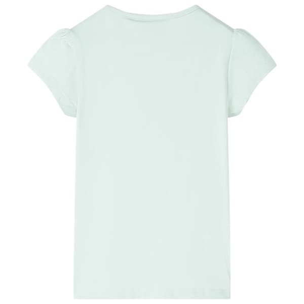 T-shirt för barn ljus mintgrön 116