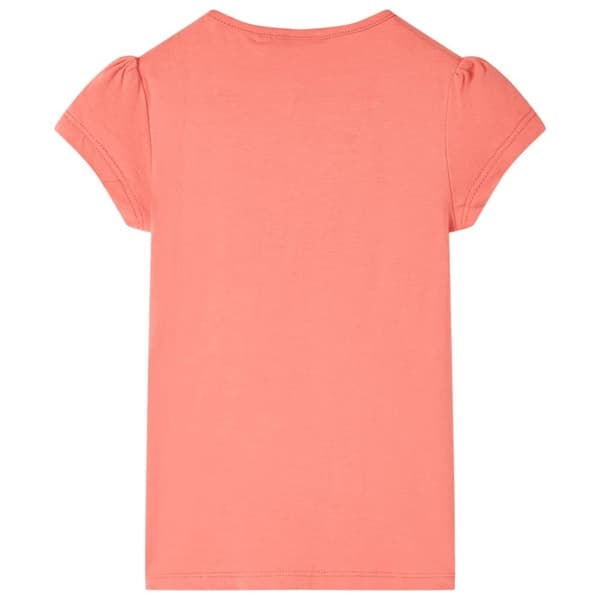 T-shirt för barn korallröd 104