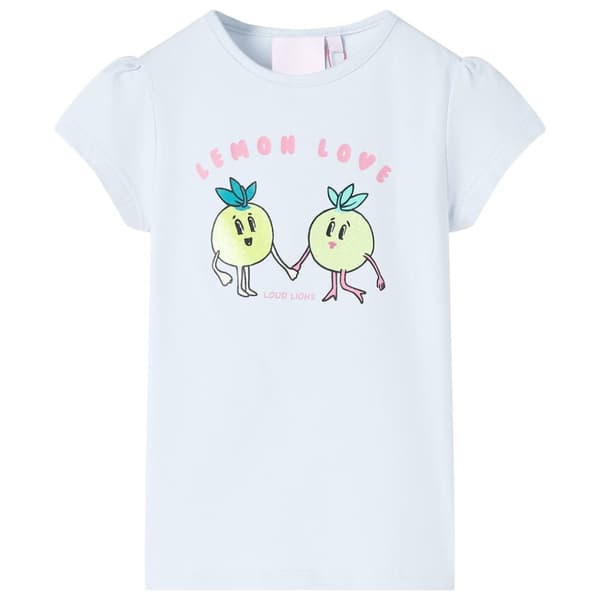 T-shirt för barn ljusblå 92