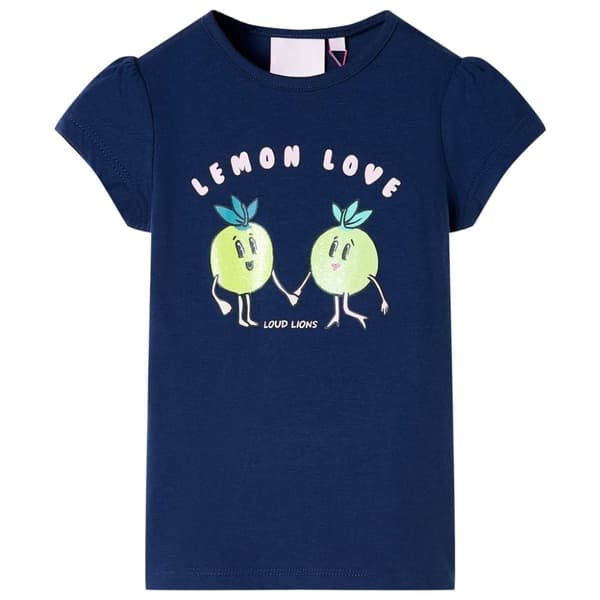 T-shirt för barn marinblå 92