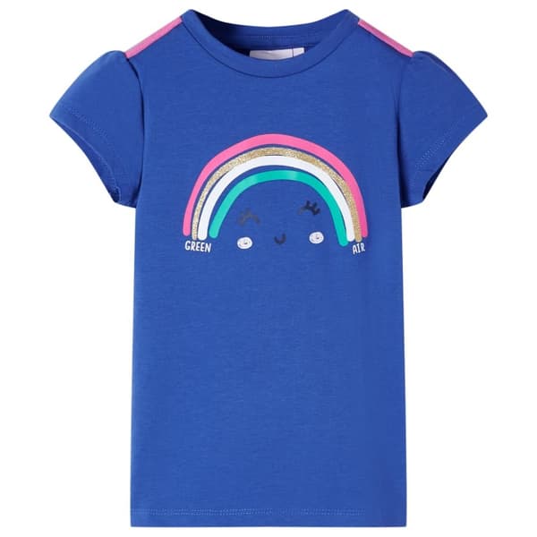 T-shirt för barn kobolt 128