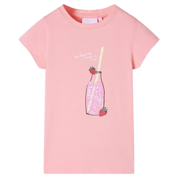 T-shirt för barn rosa 140