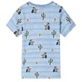 Miniatyrbild 2 av 2: T-shirt för barn blandat blått 104